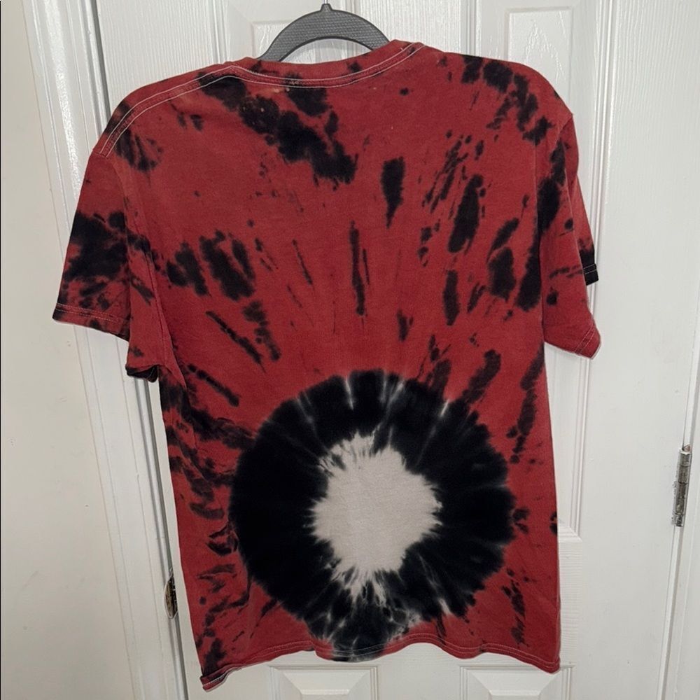 Goosebumps Red and Black Tie-Dye T-Shirt - Picture 6 of 8
